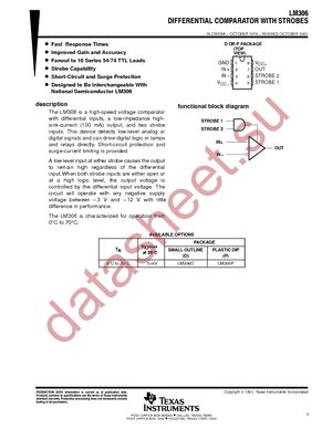 LM306DRE4 datasheet  